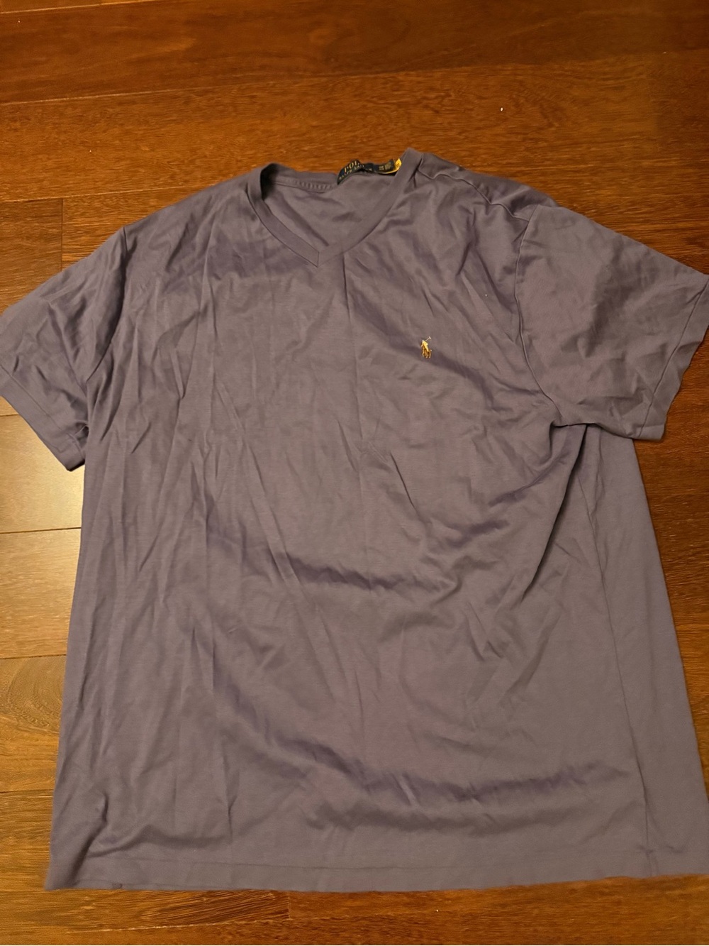Polo by Ralph Lauren Short Sleeve V-Neck Tee - Lavender with Gold Pony